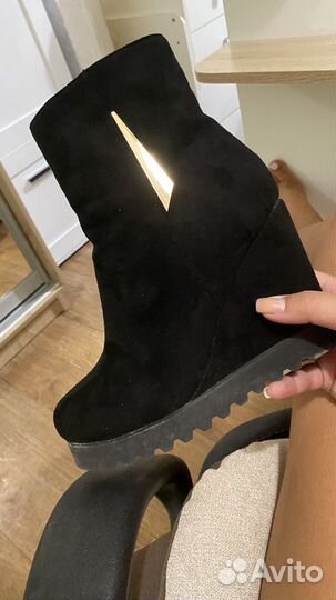 Полусапожки женские зимние 37