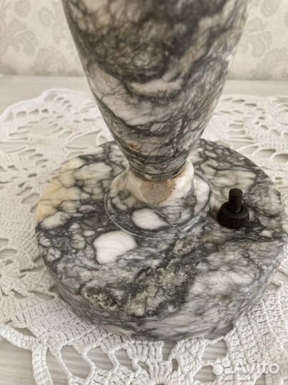 Мраморная настольная лампа СССР