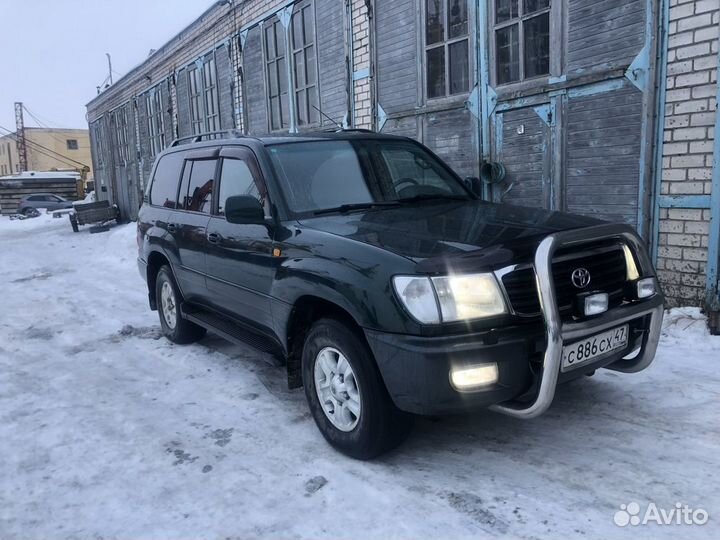 Кенгурятник Toyota Land Cruiser 100 с птф