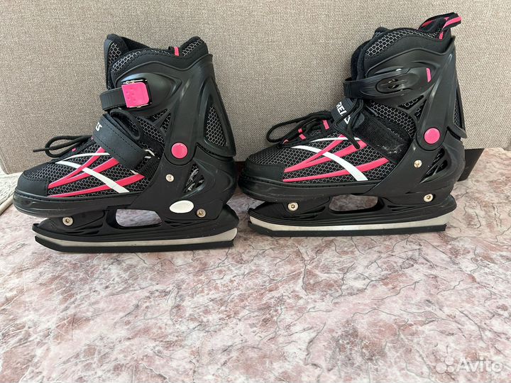Коньки хоккейные детские раздвижные