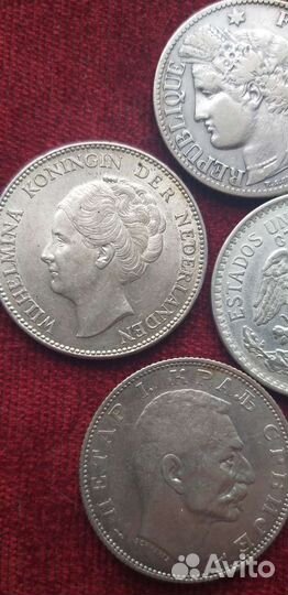 Иностранные монеты из серебра