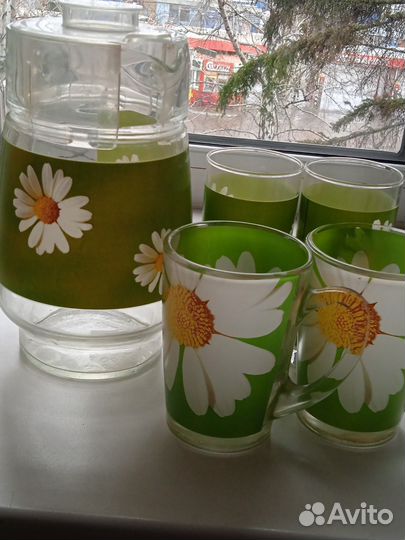 Набор кувшин и стаканы Luminarc с роиашками