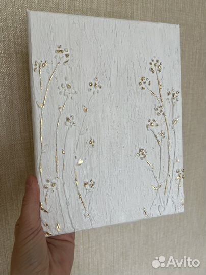 Текстурная картина Цветы