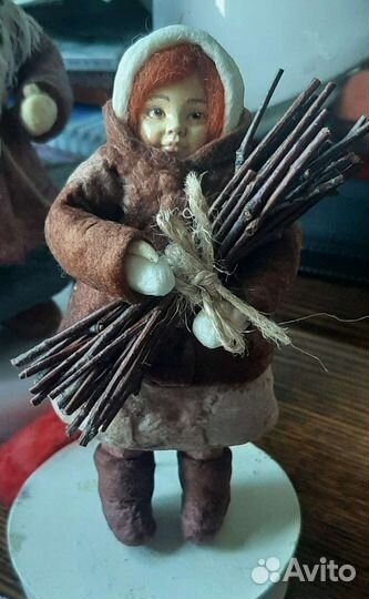 Ватные елочные игрушки