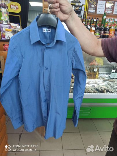 Рубашка школьная 164 170 для мальчика