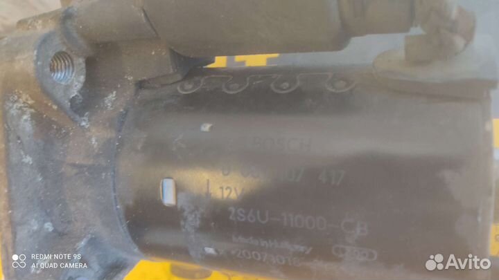 Стартер ford fiesta/fusion 2006г.1.6 бензин