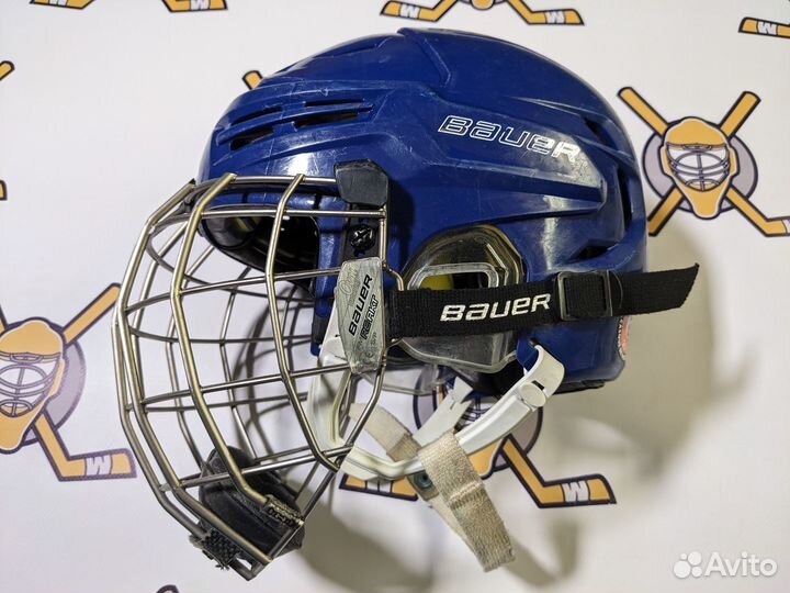 Шлем bauer re-akt combo хоккейный sr s бу
