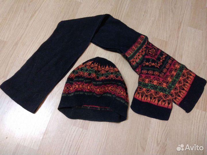 Женский шарф, берет