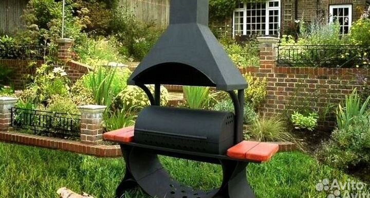 Мангал с крышей