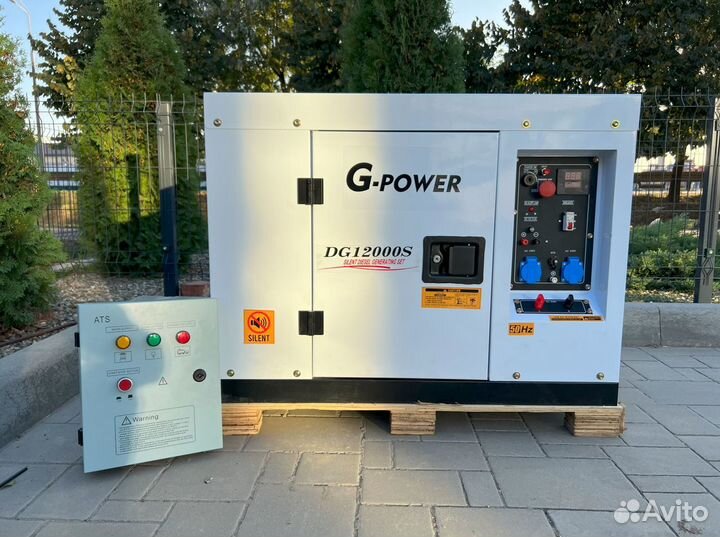 Дизельный генератор 12 kW G-power DG12000S