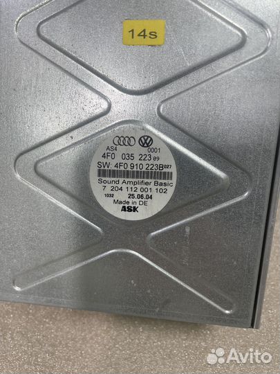 Усилитель звука Ауди А6 С6 4F0035223