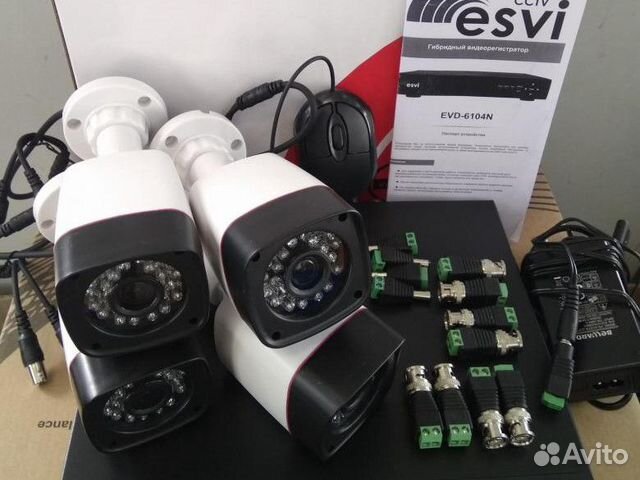 Видеонаблюдение, комплект для дачи