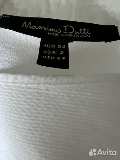 Платье хлопковое massimo dutti xs-s