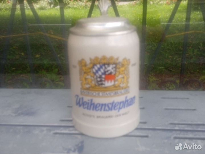 Кружка пивная фарфор с крышкой