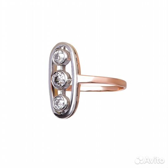 Кольцо Ювелирный сплав с бриллиантами