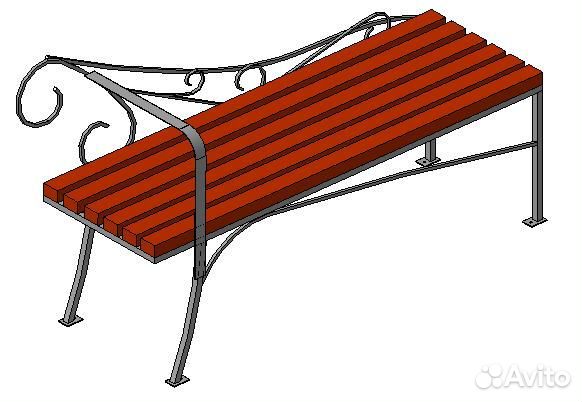 Лк-5 Лавочка с ковкой(1)