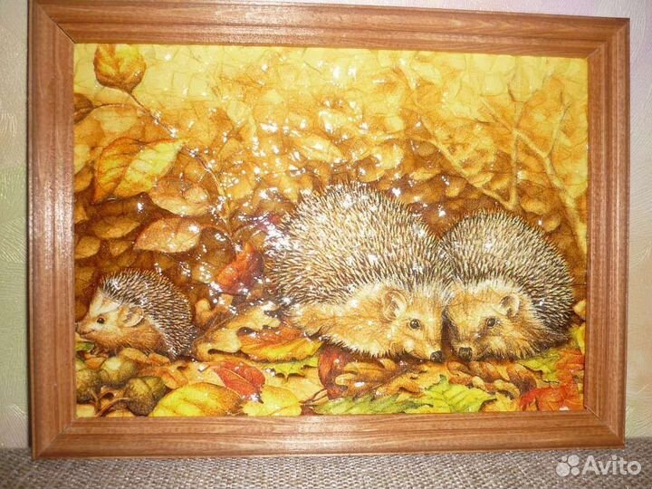 Картина на яичной скорлупе