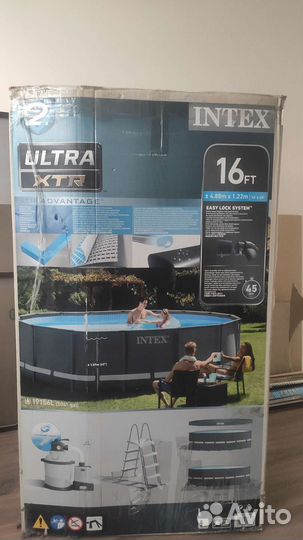 Каркасный бассейн 488х122 Ultra Frame Intex 26326