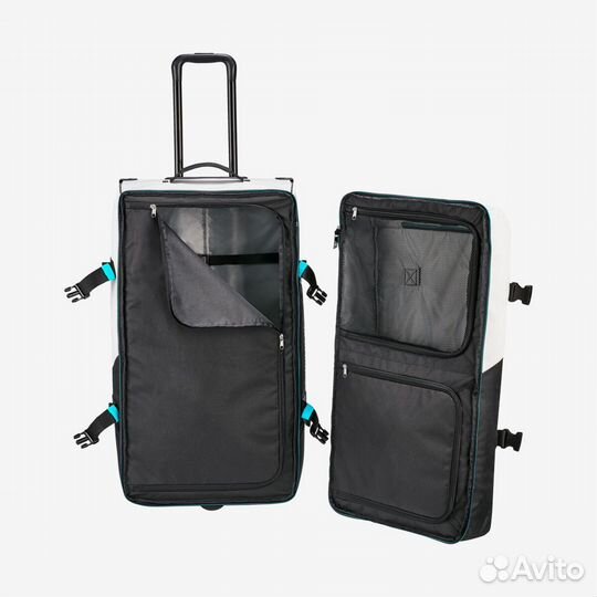 Сумка на колесах горнолыжная head Rebels Travelbag 120 л Black/White/Speed Blue (383003)