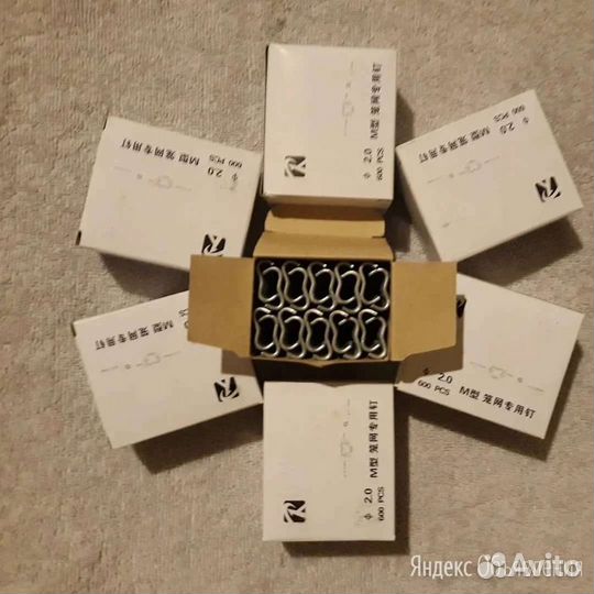 Скобы, клипсы для клеток кроликов, кур