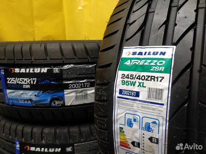 Разноширокие шины 225/45R17 + 245/40R17 Sailun лет