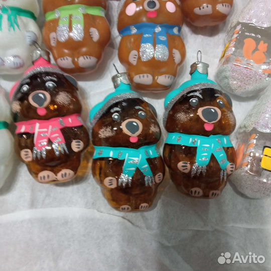 Елочные игрушки стекло