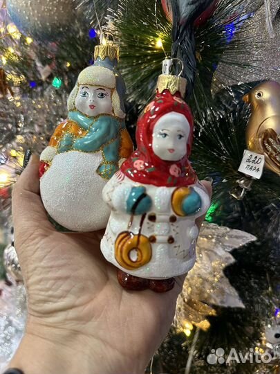 Ёлочные игрушки из стекла