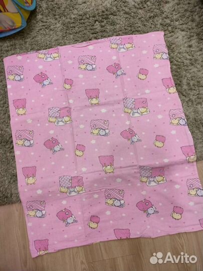 Простынь в детскую кроватку 2шт