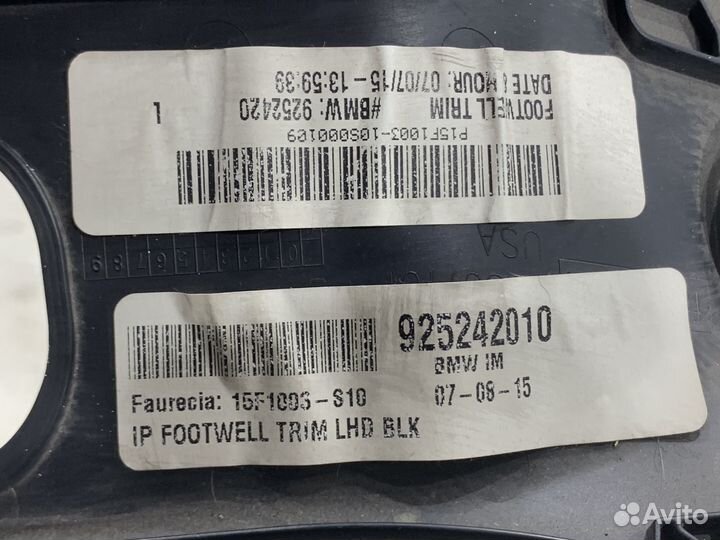 Облицовка пространства для ног правая BMW X6 F16