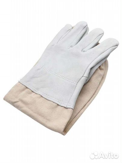 Перчатки для пчеловода новые из овечьей кожи, льна