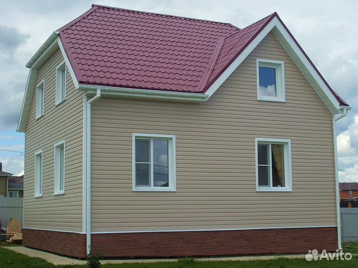 Фасад дома из сайдинга