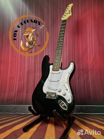 Прокат чёрной электрогитары Стратокастер