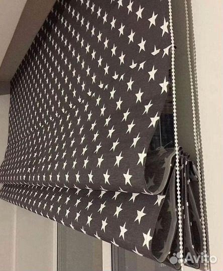 Римские шторы с установкой