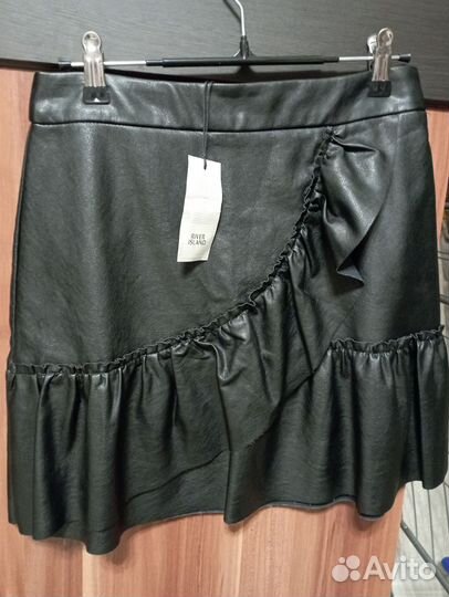 Кожаная юбка 42
