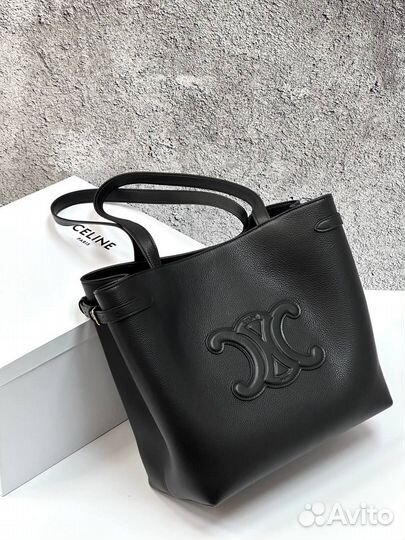 Сумка Celine medium cabas anaïs cuir triomphe