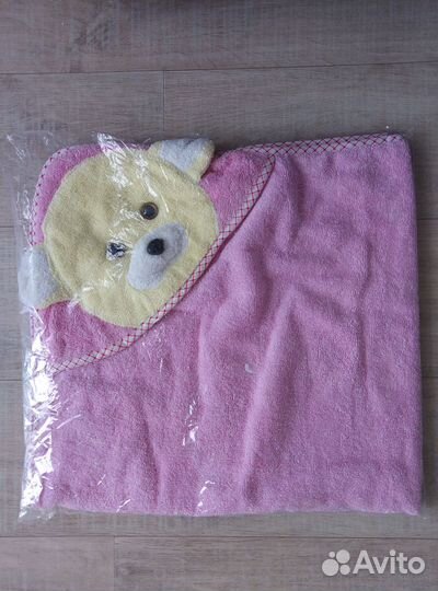 Полотенце с капюшоном новое