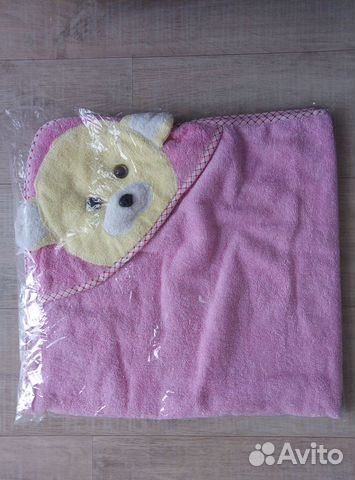 Полотенце с капюшоном новое