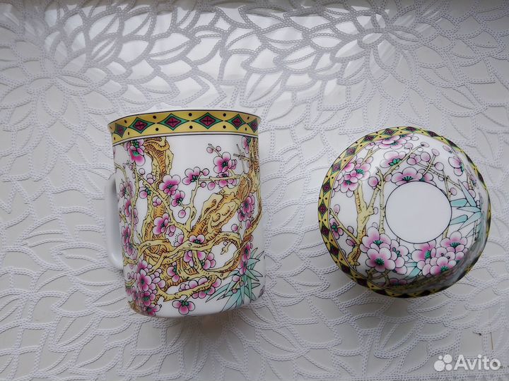 Кружка, кофемолка, френч пресс.Доска. Новое