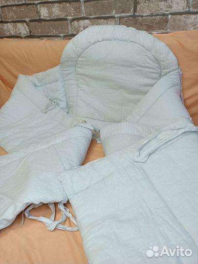 Бортики+подушка+одеяло+постельное детское