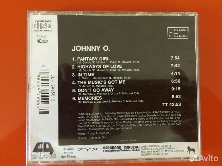 Johnny O 1989 Italo-disco