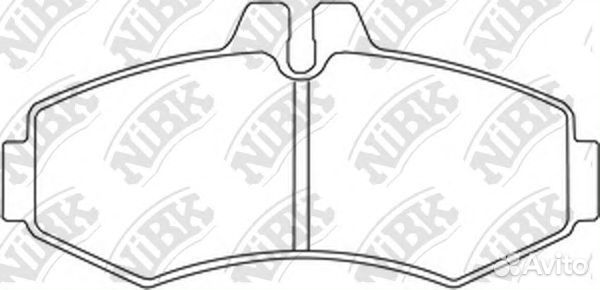 Колодки тормозные Fr MB Viano (W638) 97-03