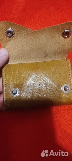 Кожаный кошелек и чехол автодок СССР