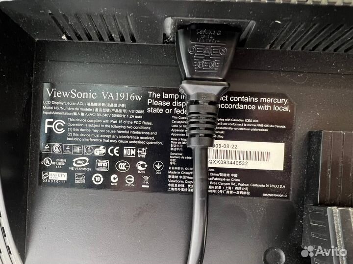 Мониторы Viewsonic VA1948a-LED