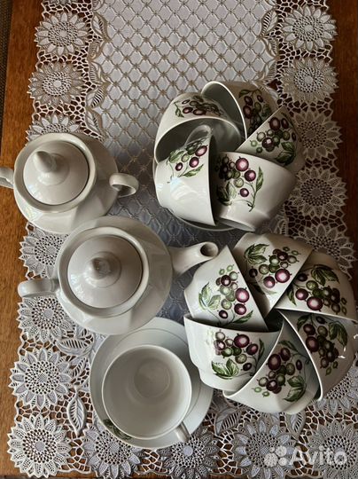 Чайный сервиз СССР рига 12 персон