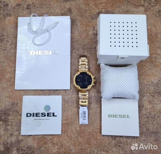 Часы Оригинальные новые diesel DZ7418 золотой