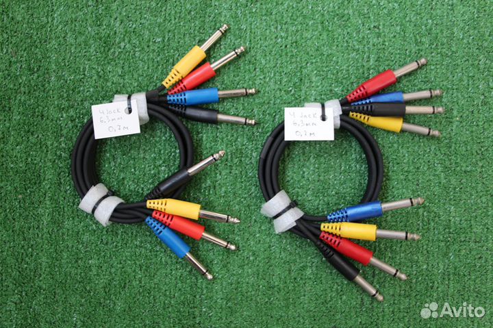Кабели 4 Jack 6.3mm разной длины