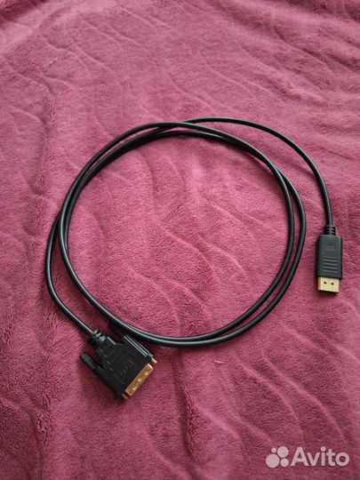 Кабель для компьютера displayport- dvi d