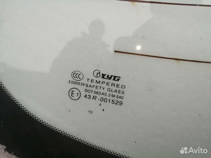 Заднее лобовое стекло Chery Eastar B11