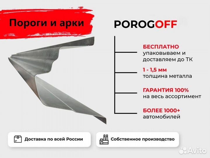 Ремонтные пороги Mitsubishi Outlander 1