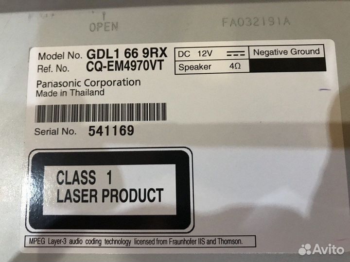 Магнитола на mazda 6 gh